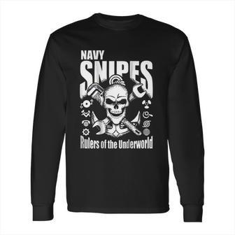 Navy Snipes Long Sleeve T-Shirt | Favorety CA