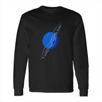 Neptunes Punny Planet Of Neptune With Music Notes Long Sleeve T-Shirt | Favorety