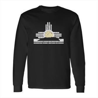 New Mexico Sandia Mountain Skyline And Zia Symbol Long Sleeve T-Shirt | Favorety DE