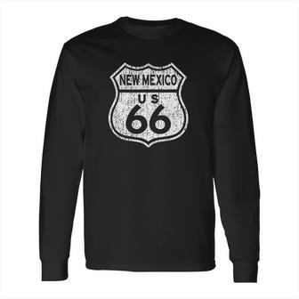 New Mexico Historic Route 66 Distressed Graphic Long Sleeve T-Shirt | Favorety DE