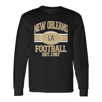 New Orleans La Football Vintage Sports Logo Long Sleeve T-Shirt | Favorety CA