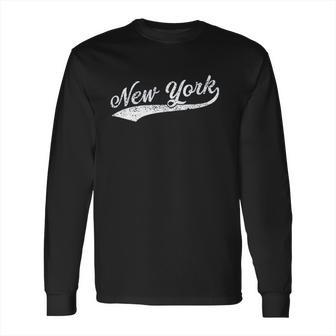 New York City Script Long Sleeve T-Shirt | Favorety