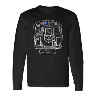 New York City Subway Queens E Train Long Sleeve T-Shirt | Favorety AU