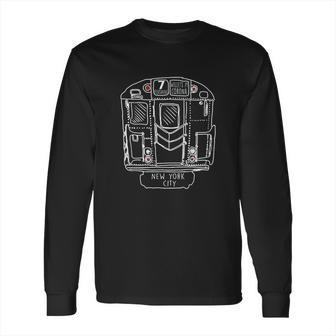 New York City Subway Train Vintage Nyc Train Long Sleeve T-Shirt | Favorety