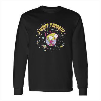 Nickelodeon Invader Zim Gir Wants Tacos Long Sleeve T-Shirt | Favorety UK