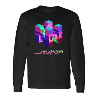 Nintendo 64 Vaporwave Shirt Long Sleeve T-Shirt | Favorety UK