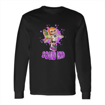 Nintendo Splatoon Squid Kid Pink Splat Long Sleeve T-Shirt | Favorety