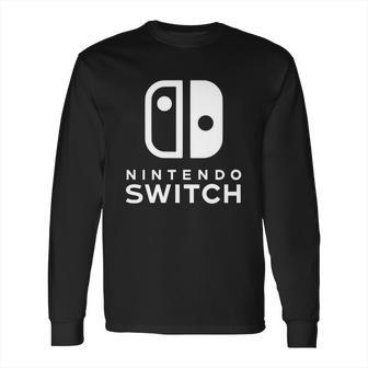 Nintendo Switch Black And White Long Sleeve T-Shirt | Favorety