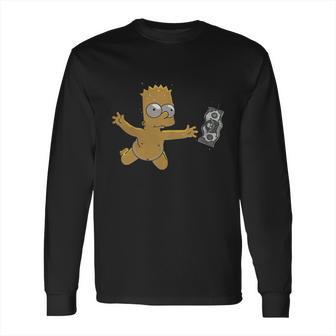 Nirvana Bart Simpson Long Sleeve T-Shirt | Favorety