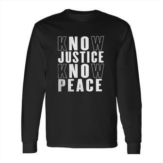 No Justice No Peace Black Lives Matter Long Sleeve T-Shirt | Favorety CA