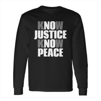 No Justice No Peace T-Shirts Long Sleeve T-Shirt | Favorety UK