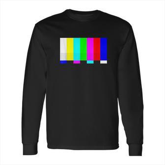 No Signal Television Screen Color Bars Test Pattern Long Sleeve T-Shirt | Favorety DE