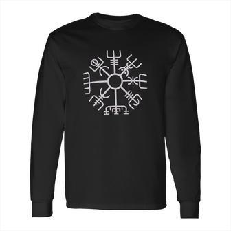 Nordic Viking Rune Compass Norse Germanic Icelandic Pagan Magic Symbol Long Sleeve T-Shirt | Favorety UK