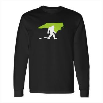 North Carolina State Bigfoot Hunter Long Sleeve T-Shirt | Favorety CA