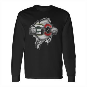 Order Buy Love Green Bay Packers And Ohio State Buckeyes 2018 Gift Long-Shirt - Copy Long Sleeve T-Shirt | Favorety UK