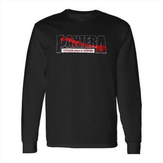 Pantera Official Vulgar Display Of Power Logo Red Long Sleeve T-Shirt | Favorety DE