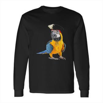 Parrot Of The Caribbean Bird Pirate Halloween Costume Gift Long Sleeve T-Shirt | Favorety UK