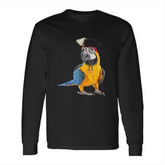 Parrot Of The Caribbean Bird Pirate Halloween Costume Gift Long Sleeve T-Shirt | Favorety AU