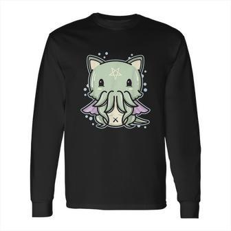 Pastel Goth Cathulhu Cat Creepy Cute Kawaii Cthulhu Gift Long Sleeve T-Shirt | Favorety