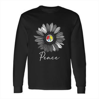 Peace Loving People Gift Graygiftscale With Spot Color Design Great Gift Long Sleeve T-Shirt | Favorety