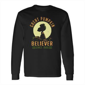 Peanuts Great Pumpkin Believer Since 1966 Shirt Long Sleeve T-Shirt | Favorety AU