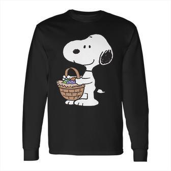 Peanuts Snoopy Easter Basket Long Sleeve T-Shirt | Favorety CA