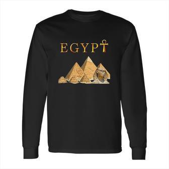 Pharaoh Ankh Pyramids Sphinx Egypt Tut Egyptian Gift Long Sleeve T-Shirt | Favorety DE