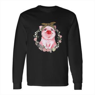 Pig Cute Love Funny Animal Piggy Long Sleeve T-Shirt | Favorety CA