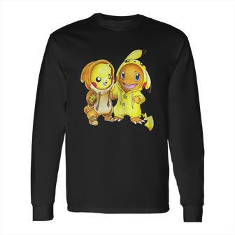 Pikachu And Pikachu Charmander Pokemon Long Sleeve T-Shirt | Favorety CA