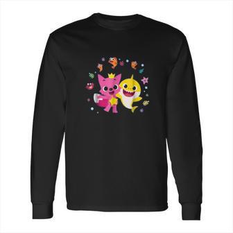 Pinkfong And Baby Shark Cheers Long Sleeve T-Shirt | Favorety