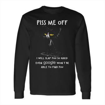 Piss Me Off I Will Slap You So Hard Black Cat Long Sleeve T-Shirt | Favorety DE