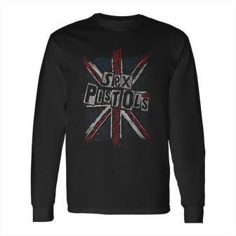 Pistols Official Union Jack Words Long Sleeve T-Shirt | Favorety