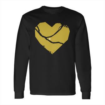 Pittsburgh Steel City Broken Heart Long Sleeve T-Shirt | Favorety