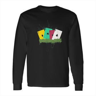 Poker Card Deck Ace Diamond Heart Gambling Spade Long Sleeve T-Shirt | Favorety AU