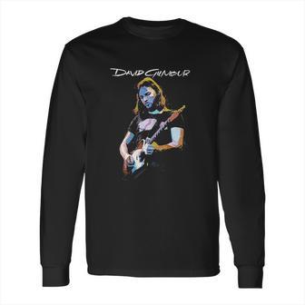 Popfunk David Gilmour Pink Floyd Guitar Long Sleeve T-Shirt | Favorety CA