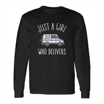 Postwoman Saying Mailwoman Mail Carrier Long Sleeve T-Shirt | Favorety AU