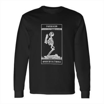 Praying Skeleton Forward Observations Group Long Sleeve T-Shirt | Favorety