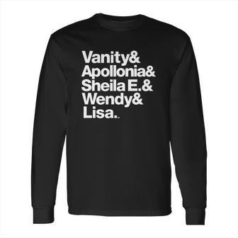 Prince Protégés Apollonia &Ampamp Carmen Electra Helvetica Threads Long Sleeve T-Shirt | Favorety CA