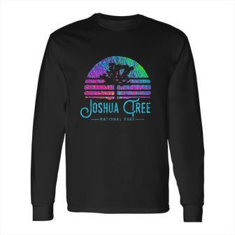 Psychedelic Joshua Tree National Park Retro Road Trip Long Sleeve T-Shirt | Favorety AU