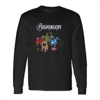 The Pugvengers Funny Superheroes Pug Dog Gift Long Sleeve T-Shirt | Favorety AU