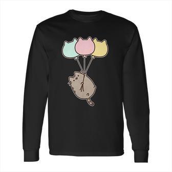 Pusheen The Cat Balloons Juniors Long Sleeve T-Shirt | Favorety