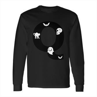 Q Name Character Dracula Ghost Boo Halloween Quote Long Sleeve T-Shirt | Favorety DE