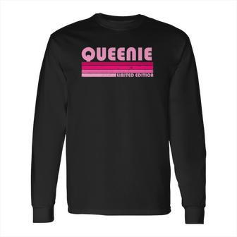 Queenie Name Personalized Retro Vintage 80S 90S Birthday Long Sleeve T-Shirt | Favorety UK