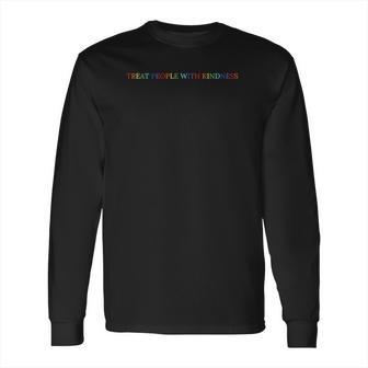 Queer Lgbtq Love Equality Bi Treat People With Kindness Long Sleeve T-Shirt | Favorety