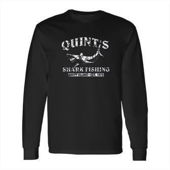 Quints Shark Fishing Jaws Retro 70S Movie Long Sleeve T-Shirt | Favorety AU