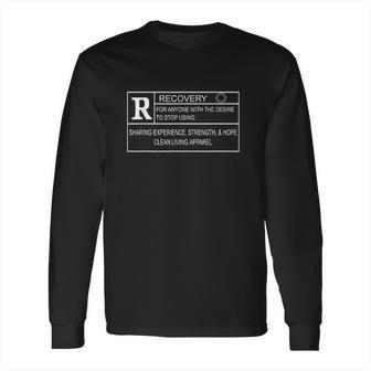 Rated R For Recovery Narcotics Anonymous Gifts Long Sleeve T-Shirt | Favorety AU