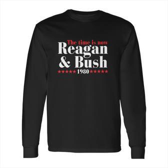 Reagan Bush 80 Ronald Reagan 1980 Campaign Long Sleeve T-Shirt | Favorety