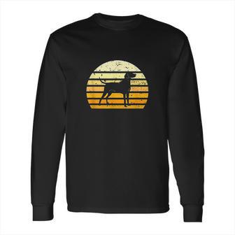 Redbone Coonhound Dog Silhouette Vintage Retro Long Sleeve T-Shirt | Favorety UK