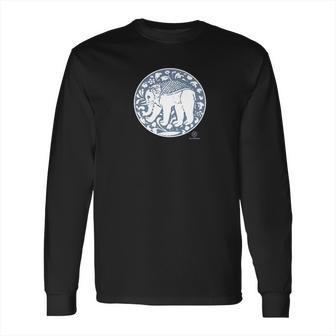 Regal Medieval Elephant Print By The Arabesque Long Sleeve T-Shirt | Favorety AU