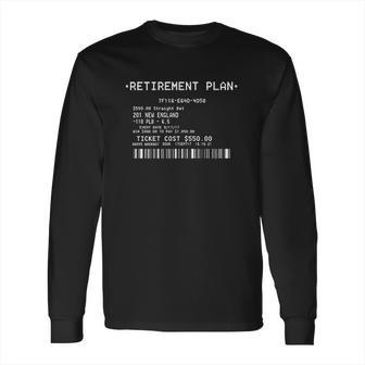 Retirement Plan Sportsbook Betting Ticket Long Sleeve T-Shirt | Favorety